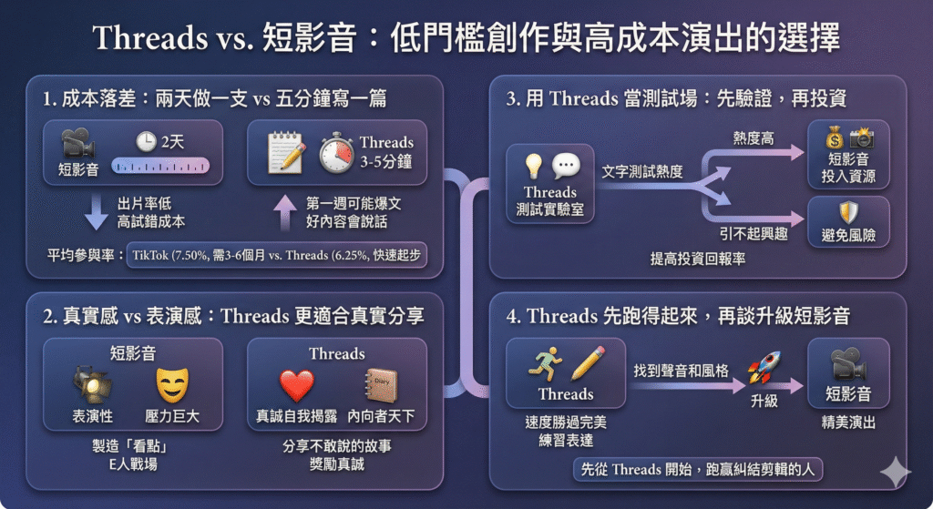 ThreadsVS短影音